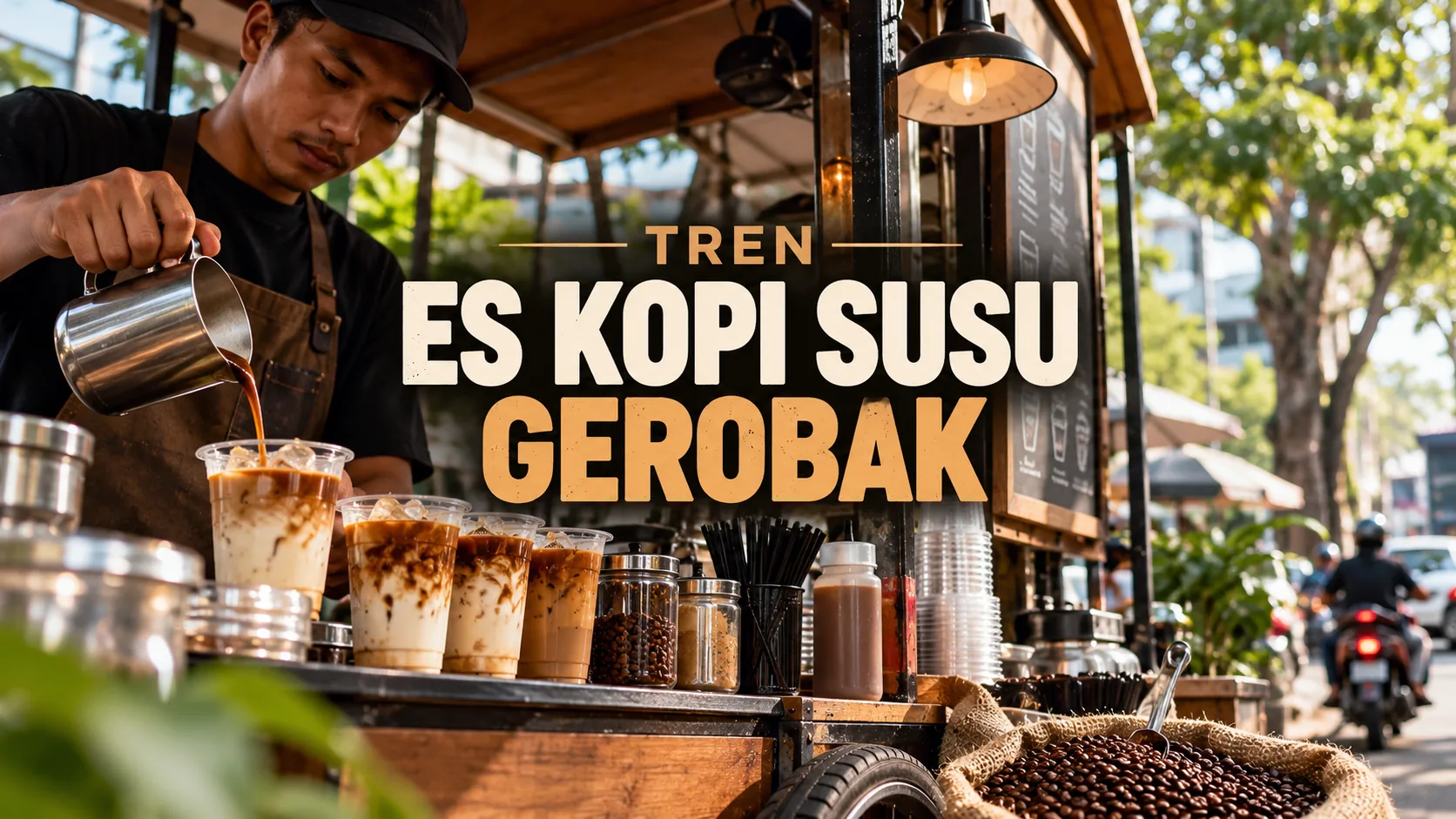 DARI GEROBAK KE GAYA HIDUP: MENGAPA ES KOPI SUSU KELILING MAKIN RAMAI?