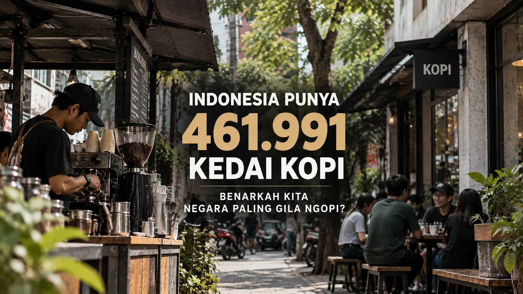 Indonesia Punya 461.991 Kedai Kopi